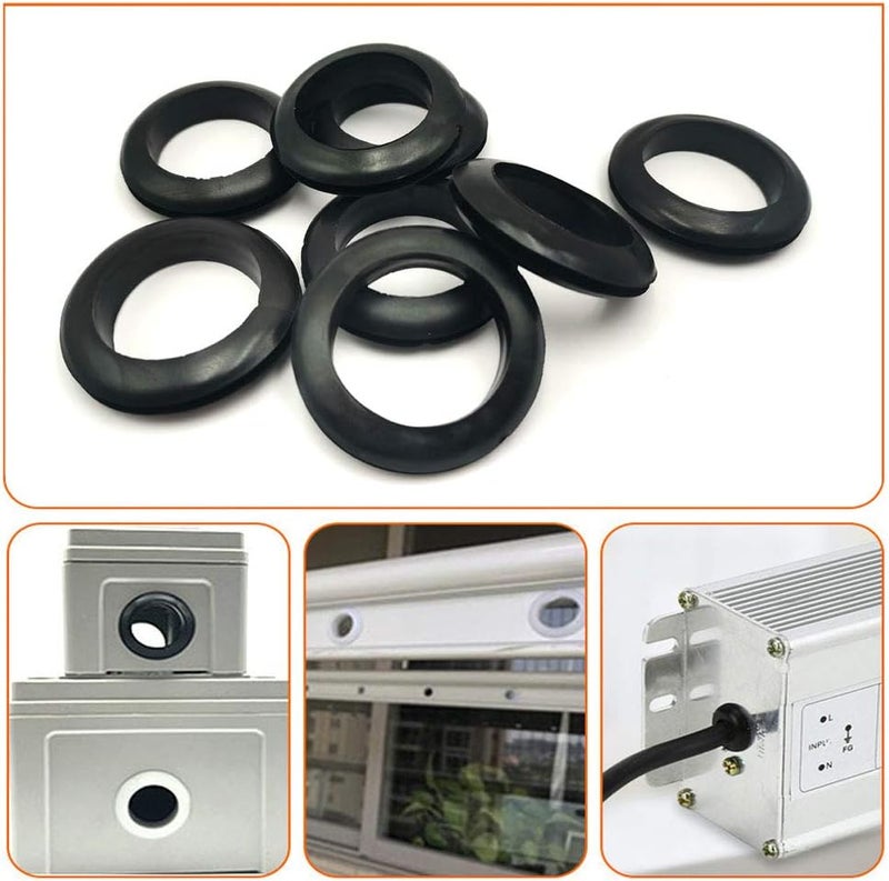 EASYEAH Store 2 Inch Rubber Grommets for Wiring, 1-9/16 in ID Firewall Grommet Automotive, Eyelet Ring Gasket Hole Grommets for Metal Electric Box, Wires Cables Hoses Cords Protection, 4 Pcs, 40x50 mm - Image 5